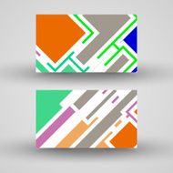 Vector business-card set for your design N284