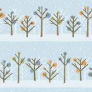 Winter forest pattern N2