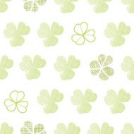 clover textile textured geometric seamless pattern background