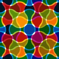 Colorful wavy lines seamless pattern