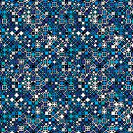 Seamless geometric pattern with blue elements N2