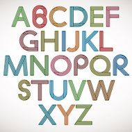 Retro Style Alphabet N9