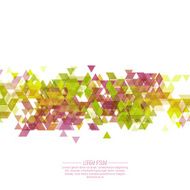 Creative abstract triangle pattern N32