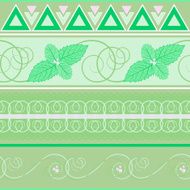 seamless pattern with mint