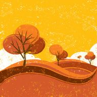 distressed autumn landscape