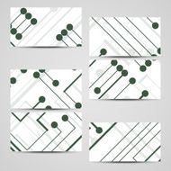Vector business-card set for your design N285