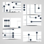 Vector business-card set for your design N286