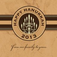 Happy Hanukkah greeting design