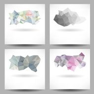 Set of backgrounds with abstract triangles N2