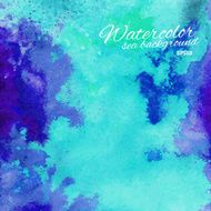 Vector watercolor sea background