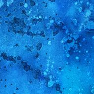 Colorful blue watercolor painting with texture