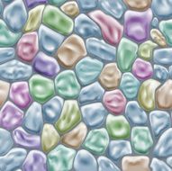 Seamless pattern of stones N2