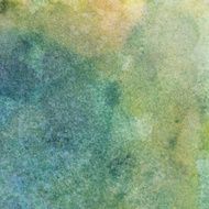 Blue yellow and green blended texture watercolor