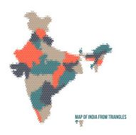 Map of India From Triangles