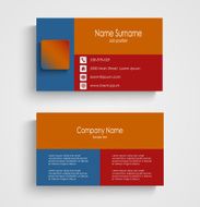 Modern business card template N28