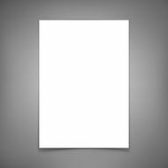 Vector blank paper sheet Template for your design