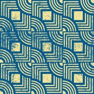 Vintage geometric seamless background old vector pattern
