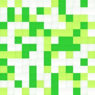 White and green vector mosaic seamless pattern
