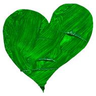 Watercolor painted heart vector element for your design N7