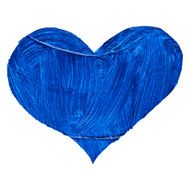 Watercolor painted heart vector element for your design N8