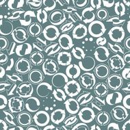 Vector geometric colorful flower canvas