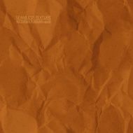 Creased brown paper vector seamless texture