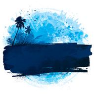 Blue summer grunge background