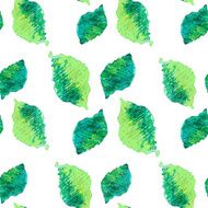 Seamless green leaves pattern N5