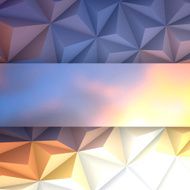 Abstract Polygonal background for Design - Low Poly Geometric Vector N257
