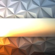 Abstract Polygonal background for Design - Low Poly Geometric Vector N321