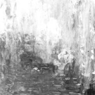 Acrylic painted textured white black abstract background