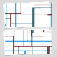 Vector business-card set for your design N292