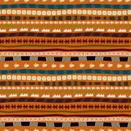 Ethnic abstract pattern with African motives