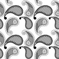 Ethnic seamless pattern with geometric elements
