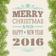 Merry Christmas vintage greeting card N2