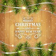 Merry Christmas and Happy New Year greeting card N7