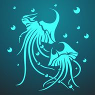 Vector two medusas