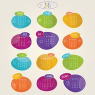 Brightness colorful calendar 2016 N2
