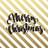 Merry Christmas glittering lettering design