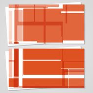 Vector business-card set for your design N293