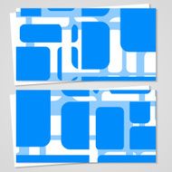 Vector business-card set for your design N296