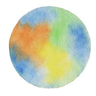 Vector watercolor background in Earth colors