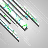 Abstract futuristic geometric shapes N103