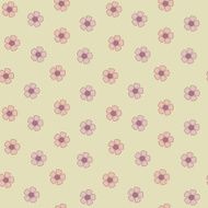cute daisy flowers romantic seamless pattern background illustration