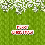 Christmas background with paper snowflakes N11