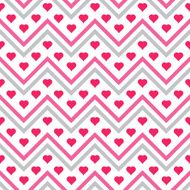 Hearts chevron seamless pattern N2