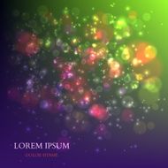 Abstract Colorful Background with Magic Particles Vector N3