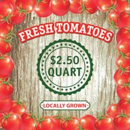 Tomato Heart Sign On Old Wood Background N2
