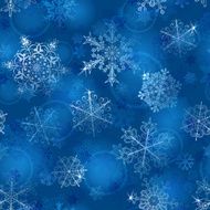 Seamless pattern of snowflakes N27