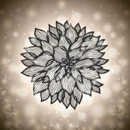 Abstract chrysanthemum flower N2